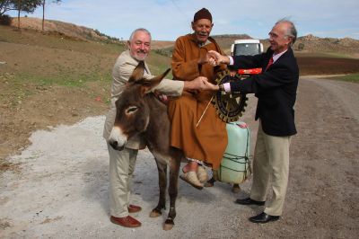 Water had to be brought to the village by donkey